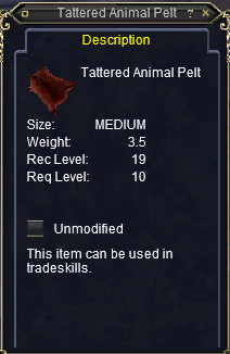 Tattered Animal Pelt